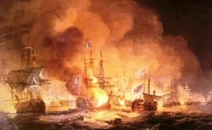 Bataille de la baie d'Aboukir (Egypte) 1798