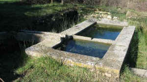 Lavoir du plan de Gattigues, le bassin